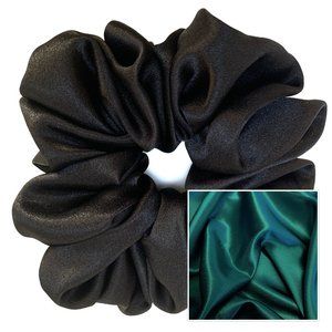 Oversized Satin Scrunchie Teal